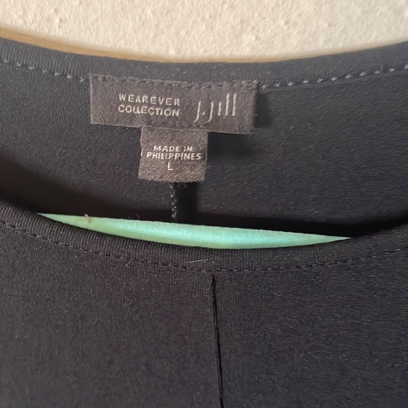 J. Jill wearever collection women’s black scoop neck midi dress in size L - Picture 3 of 6